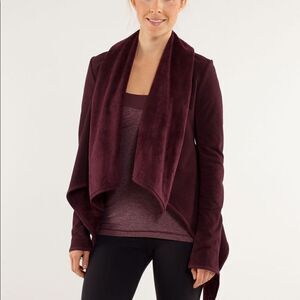 Presence of Mind Jacket Wrap- Bordeaux Drama- Lulu